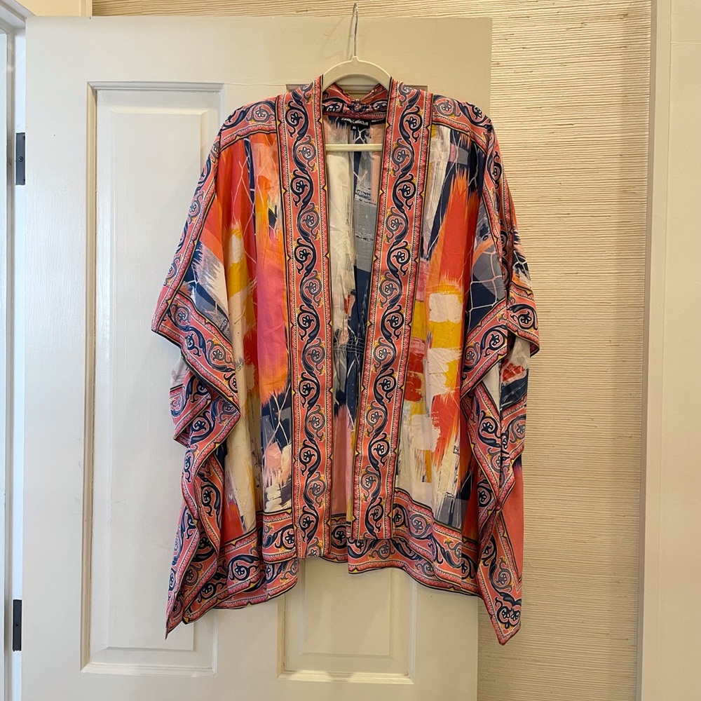 Tolani Collection Watercolor Print Kimono
